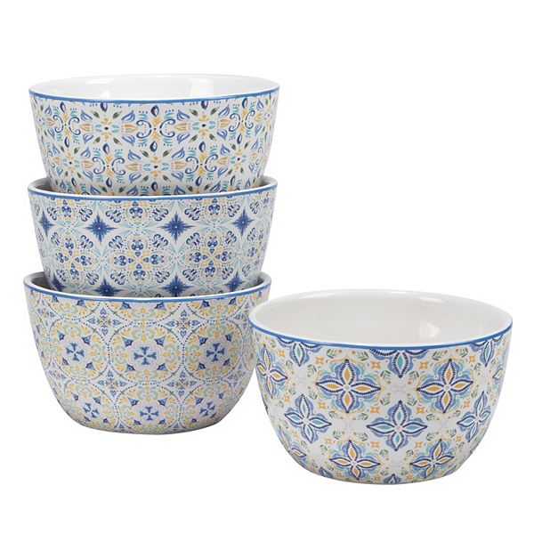 Certified International Lemonade 4-pc. Ice Cream Bowl Set Certified International