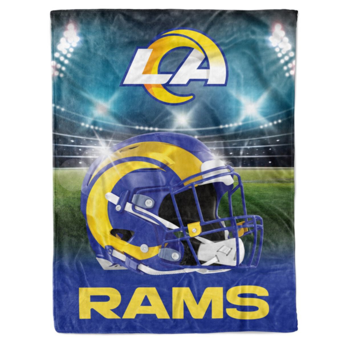 Los Angeles Rams 60&#34; x 80&#34; Stadium Lights Blanket Unbranded