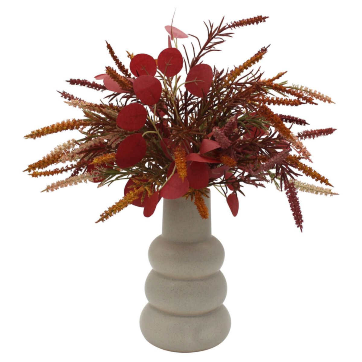 Eucalyptus Heather Arrangement In Vase Unbranded