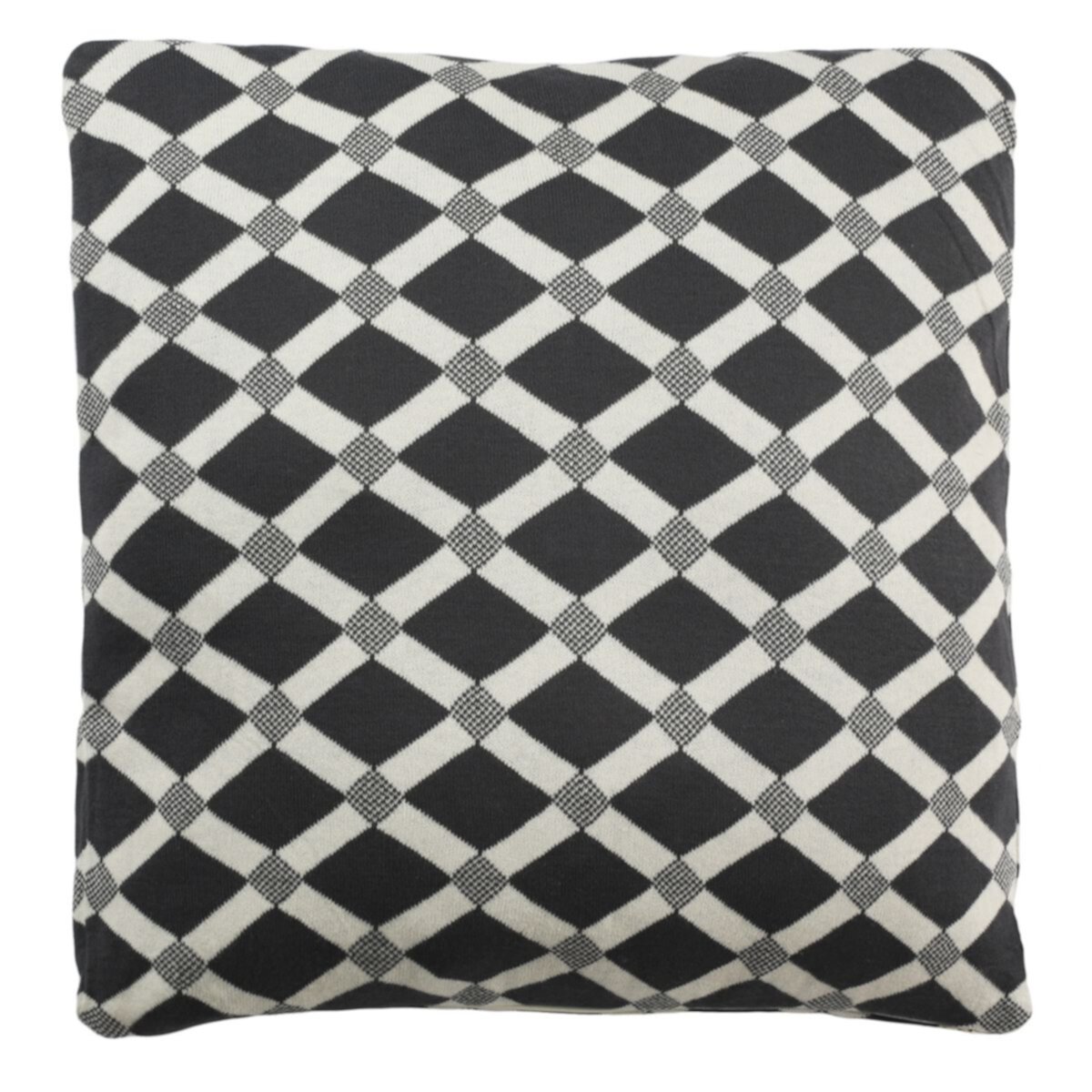 Safavieh Diamond Geometric Knit Throw Pillow Safavieh