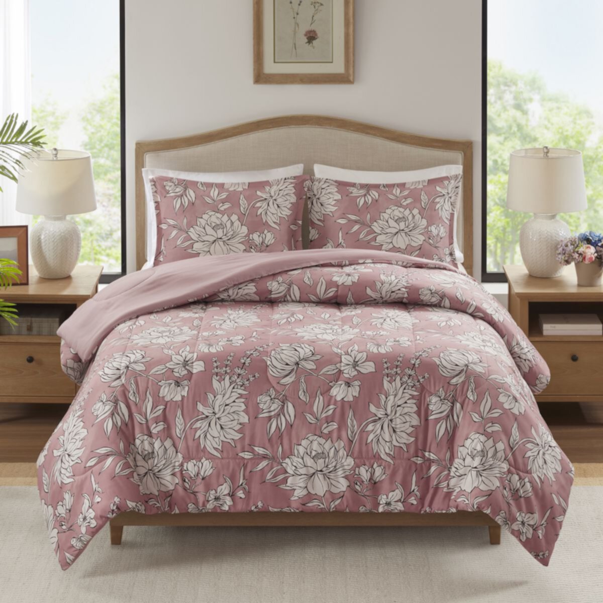 Madison Park Essentials Linework Floral Comforter Set Madison Park