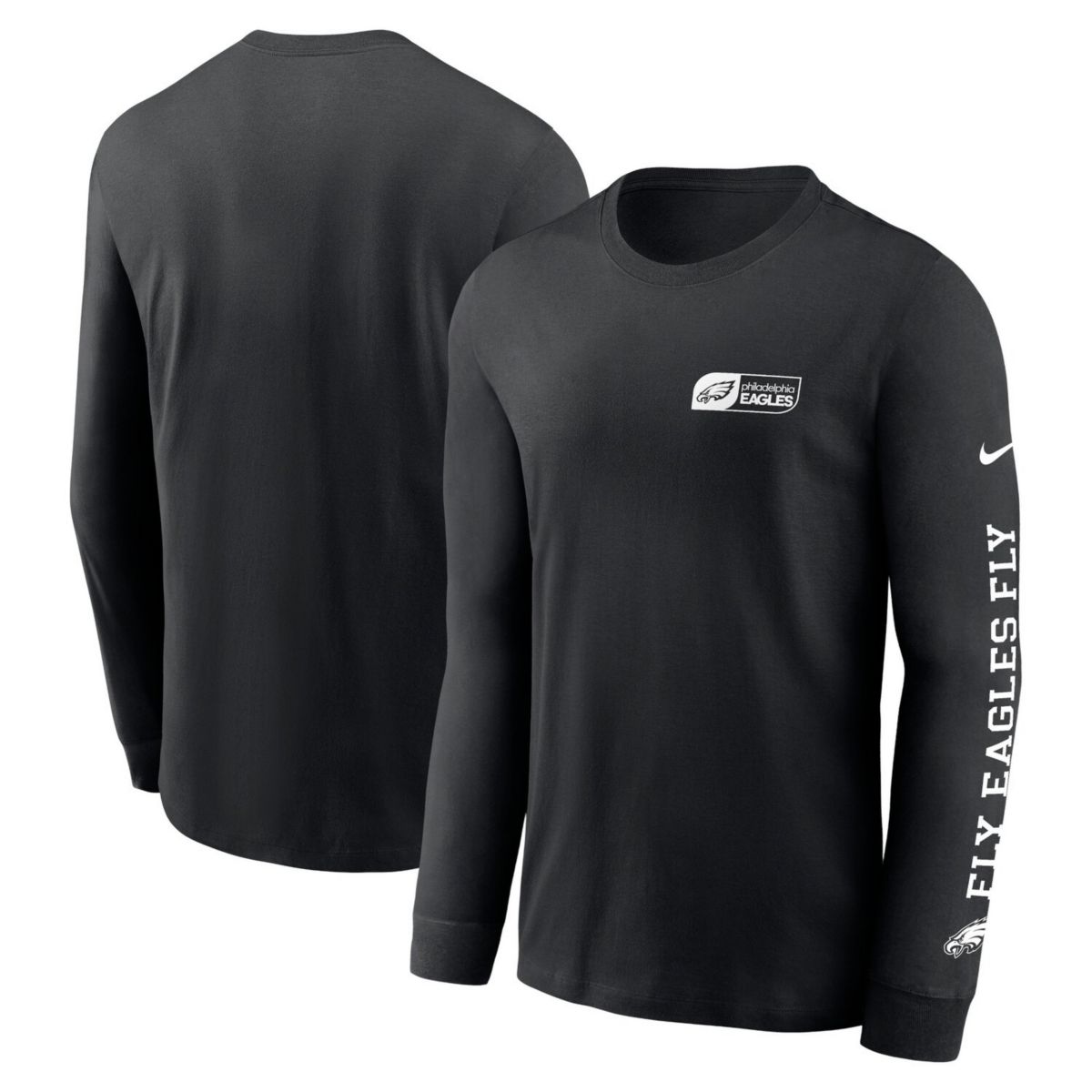 Men's Nike Black Philadelphia Eagles All Out Long Sleeve T-Shirt Nike