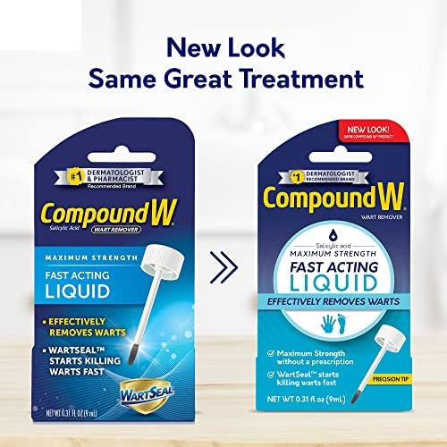 Compound W Maximum Strength Fast Acting Liquid Wart Remover, 0.3 Fl Oz Compound W