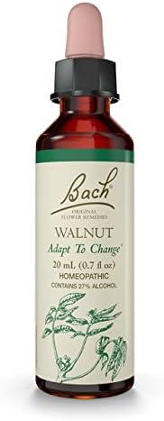 Bach Original Flower Remedies, Walnut for Adapting to Change, Natural Homeopathic Flower Essence, Holistic Wellness and Stress Relief, Vegan, 20mL Dropper Bach