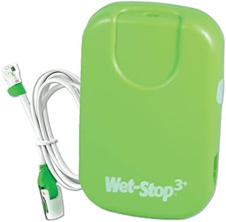 3 Green Bedwetting Enuresis Alarm with Loud Sound and Strong Vibration for Boys or Girls, Proven Solution for Bedwetters… Wet-Stop