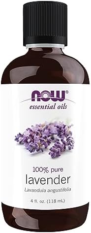 NOW Essential Oils, Lavender Oil, Soothing Aromatherapy Scent, Steam Distilled, 100% Pure, Vegan, Child Resistant Cap, 10-ml NOW Foods