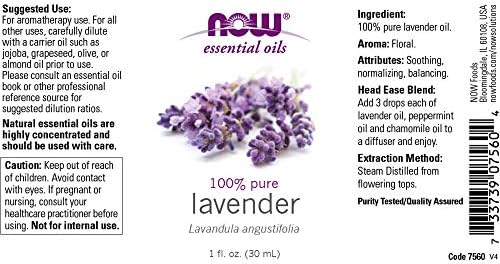 NOW, 100% Pure Lavendar Oil, 1 Oz NOW Foods