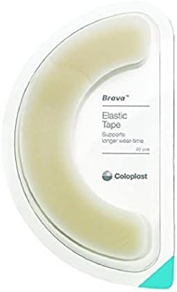 Brava 120700 Barrier Strips, 5Long, Elastic, Box of 20 Coloplast