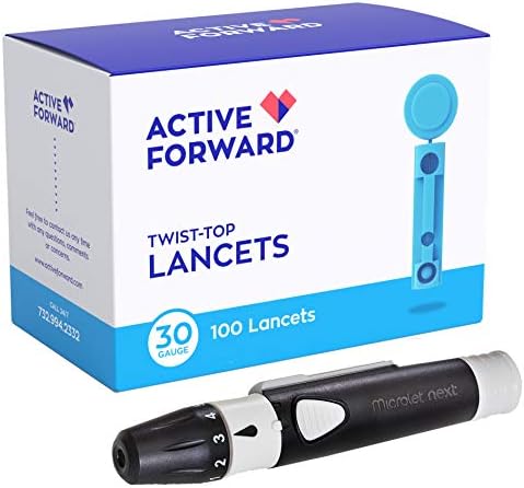 Microlet Lancing Device + 100 Active Forward 30g Lancets Active Forward