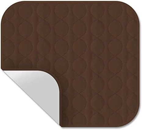 RMS Washable & Reusable Incontinence Chair Pad, Seat Protector & Bed Pad (Brown) RMS