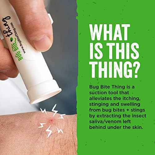 BUG BITE THING Suction Tool - Bug Bites and Bee/Wasp Stings, Natural Insect Bite Relief - 1-pack/Sea Glass BUG BITE thing