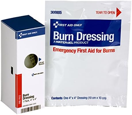 First Aid Only FAE-7012 Burn Dressing Burn Bandage Refill, 4" x 4" First Aid Only