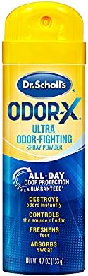 Dr. Scholl's Odor-X Odor Fighting Spray Powder 4.70 oz (Pack of 9) Dr. Scholl's