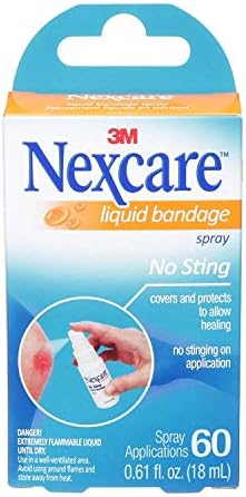 3M Nexcare 11803 Spray (Спрей)-On Liquid (Жидкость) Bandage, No-Sting.61oz Bottle Nexcare