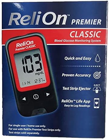 Premier Blood Glucose Monitoring System, Classic by Reli On ReliOn