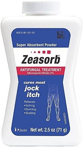 Zeasorb-AF Super Absorbent Antifungal Treatment Powder (Порошок) for Jock Itch 2.5 oz (Унции) (Pack of 2) by Zeasorb Zeasorb