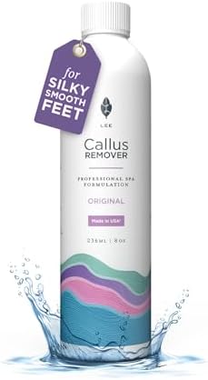 Lee Beauty Professional Callus Remover for Feet - Original, Powerful Formulation - Extra Strength Gel (Гель), Home Pedicure Foot Spa Results - Cracked & Dead Dry Skin Supplies - 8 Oz Lee Beauty Professional