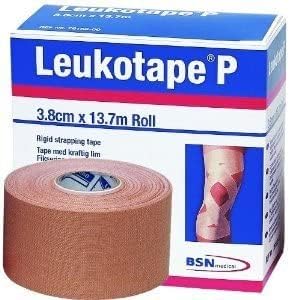 BSN 76168 Leukotape P Rigid Strapping Tape, Beige, 1.5" Width, 15 yds Length, Pack of 30 BSN