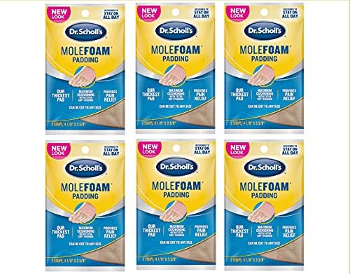 Dr. Scholl's Molefoam Padding, 2 each - Pack of 6 - Packaging May Vary Dr. Scholl's