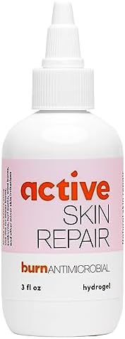 Active Skin Repair First Aid Skin Healing Burn Hydrogel - Natural, Non-Toxic, & No Sting Skin Burn Ointment (Мазь) with Hypochlorus Acid for Immediate Pain Relief, HSA/FSA Eligible, 3 oz (Унции) BLDG ACTIVE