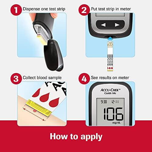 Accu-Chek Guide Glucose Test Strips Kit for Diabetic Blood Sugar Testing: 200 Test Strips and Control Solution Accu-Chek