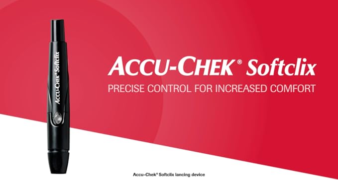 Accu-Chek Softclix Glucose Monitor Kit for Diabetic Blood Sugar Testing: Guide Me Meter, Softclix Lancing Device & 110 Lancets, 100 Guide Test Strips, and Control Solution (Packaging May Vary) Accu-Chek