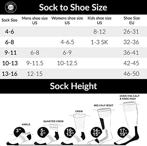 Женские Носки Brooklyn Socks Neuropathy Diabetic Extra Stretchy Cotton Crew Brooklyn Socks