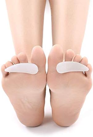 DOMG Gel (Гель) Hammer Toe Crest Cushions, Right/Left Hammertoe Gel Support Pads, Straightener and Corrector for Curled, Curved, Crooked, Overlapping, Clubbed Claw and Mallet Toes Curling Relief (1 Pair) DOMG