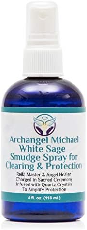 White Sage Spray: White Sage Smudge Spray for Clearing and Protection - Smokeless Liquid Smudging Spray Infused with Quartz Crystals - Negative Energy Cleansing Mist - 4 Fluid Ounces Heal The Masses