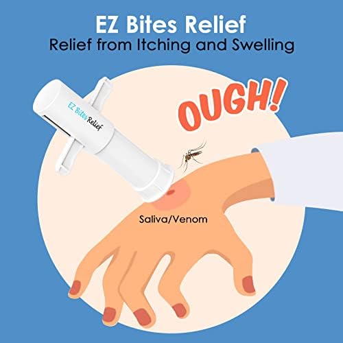 YARKOR EZ Bite Relief - Bug Bite Suction Tool 2 Packs, Kid Friendly Venom Extractor Itch Relief, Natural Reduce Itch & Swell, Bite & Sting First Aid for Outdoor Hiking, Backpacking and Camping YARKOR