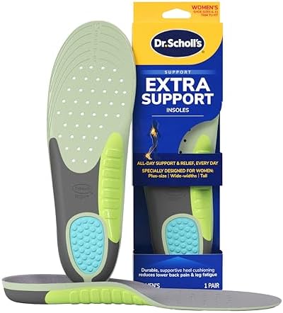 Женские Стельки Dr. Scholl's Extra Support, Размер 6-11, 1 Пара, Укоротить по Размеру Dr. Scholl's