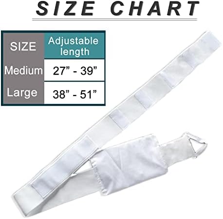 Feeding Tube Belt Peg Tube Holder PD Catheter Belt Pouch Peritoneal Dialysis Accessories G-Tube J Feeding Tube Supplies for Women Men Black Medium(27-39 inch) Hola Health