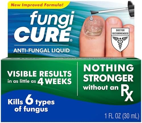 FUNGICURE Anti-Fungal Liquid (Жидкость) - Kills 6 Types of Fungus - Clinically Proven - 1 fl oz (Жидкие унции) FUNGICURE