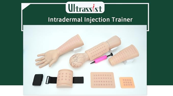 Intradermal Injection Training Pad for Nurse, Injection Training Pad for Medical Student, Artificial Skin-Like Practice Pad (Training Use Only) Ultrassist