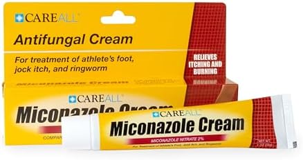 CareAll Miconazole Nitrate 2% Antifungal Cream (Крем) 1.0 oz (Унции)., Cures Most Athlete’s Foot, Jock Itch, Ringworm, Compare to Leading Brand CareAll