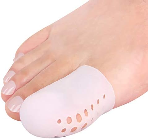 Big Toe Protectors, 10 Packs of Breathable Big Toe Caps, Silicone Toe Covers for Big Toe, Calluses, Blisters, Hammer Toe, Provide Pain Relief from Missing, Reduce Friction. PYRJIN