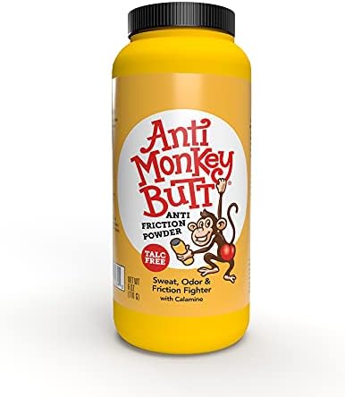 Anti Monkey Butt | Body Powder (Порошок) with Calamine | Sweat, Odor and Friction Fighter | 6 Ounces Anti Monkey Butt