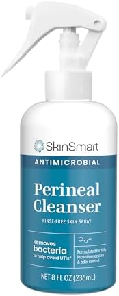 SkinSmart Antimicrobial Perineal Cleanser, Ideal for Incontinence Care and Postpartum, Removes Bacteria, 8 oz Spray SkinSmart Antimicrobial