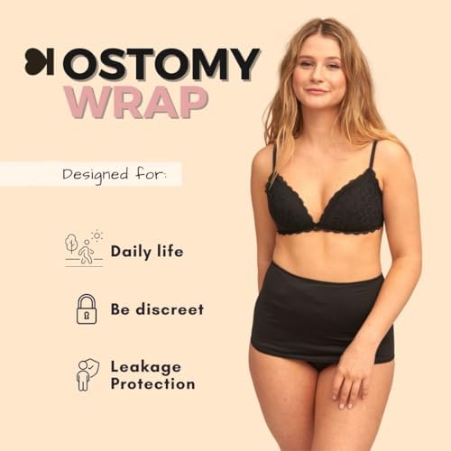 SIIL Ostomy Bag Covers for Women, Stoma Wrap, Stoma Girdle with Inner Pocket, Colostomy and Ileostomy Supplies SIIL