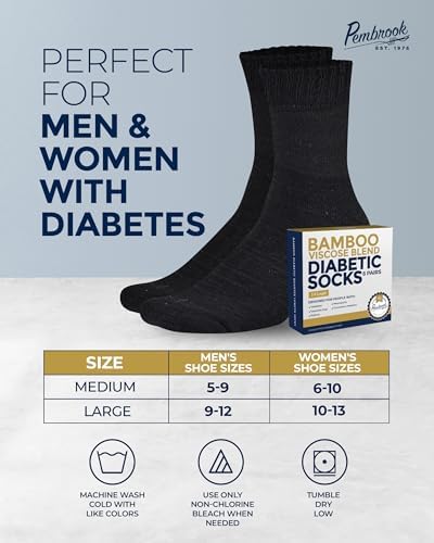 Универсальные Носки Pembrook Extra Wide и Ankle Diabetic Socks Bundle Pembrook