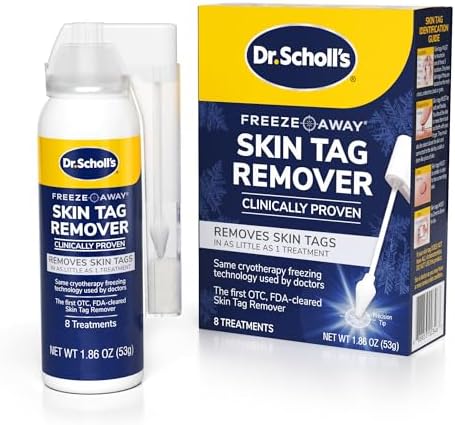 Dr. Scholl's Freeze Away Skin TAG Remover, 8 Ct // Removes Skin Tags in As Little As 1 Treatment, FDA-Cleared, Clinically Proven, 8 Treatments Dr. Scholl's