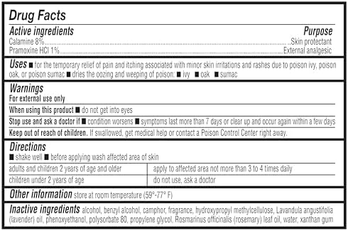 Amazon Basics Medicated Calamine Anti-Itch Lotion, Analgesic Skin Protectant, 6 Fluid Ounce, 1-Pack (Previously Solimo) (New Formula) Amazon Basics