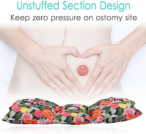 Ostomy Seat Belt Protector Ostomy Pillow for Driving Stoma Car Seatbelt Pillow Covers Ostomy Support Pillow Colostomy Bag Pouch Supplies Post Surgery Recovery for Women Men Minky Dot Black Hola Health