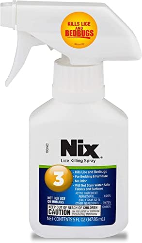 Nix Lice & Bed Bug Killing Spray for Home, Bedding & Furniture, 5 fl oz. (Pack of 1) Nix