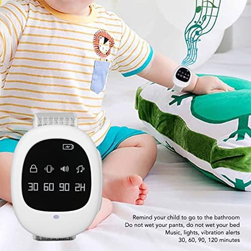 Bedwetting Enuresis Alarm, Bedwetting Alarm Vibration Timer Setting Musical Potty Training Alarm Kids Pee Alarm Adjustable Watch for Elderly Adults Children Boys Girls Zjchao