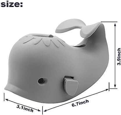 Детская силиконовая накладка на смеситель с милым дизайном кашалота, безопасная и универсальная Umuaccan