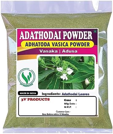 Adathodai Powder | Adhatoda Vasica | Vasaka | Adusa 50g Generic