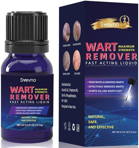 Fast Acting Gel Wart Remover Freeze Off - Fast-Acting Wart Freeze Off - Wart Removal for Plantar Wart, Genital Wart, H Warts, Common Wart, Flat Wart, Corn, Callus, Warts, Plantar Wart Remover For Feet Svevno