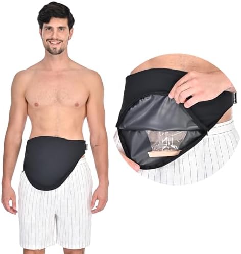 Colostomy Bag Covers for Men and Women, Stealth Belt for Sports and Daily Life, Colostomy Supplies, Black WansMed