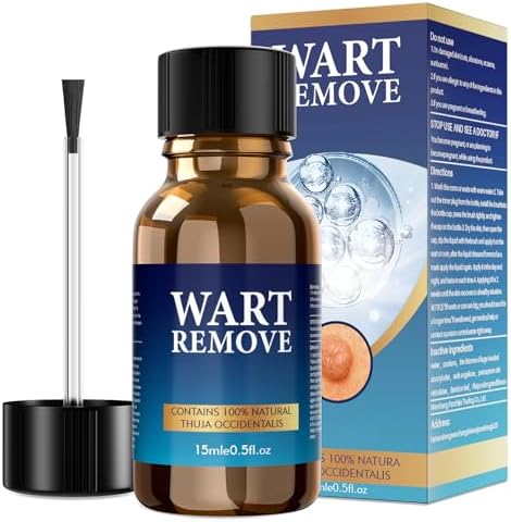 Fast Action Liquid Wart Remover - Maximum Strength Wart Gel - Exclusive Natural Formula Wart Liquid Designed for Warts, Plantar Wart, Genital Wart, Common Wart, Flat Wart, Corn, Callus Naypiny